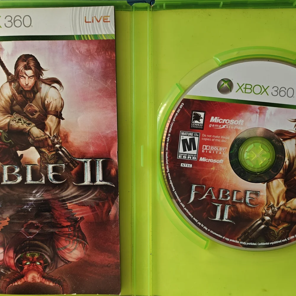 Nintendo Fable II Video Game - Green Case